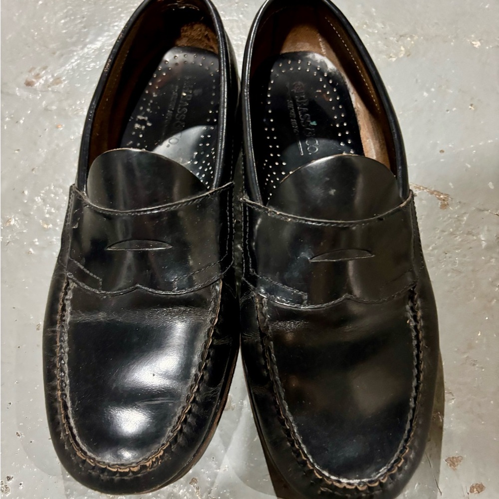 G.H. Bass & Co Black Leather Penny Loafers